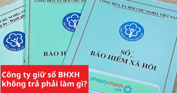Phải làm gì khi công ty không trả sổ BHXH khi NLĐ nghỉ việc? 1 Công ty không trả số BHXH cho người lao động - Tư vấn, hỗ trợ pháp lý nhanh