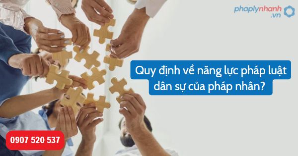 Năng lực pháp luật dân sự của pháp nhân được Bộ luật Dân sự 2015 quy định như thế nào? 1 Quy định về năng lực pháp luật dân sự của pháp nhân-Hỗ trợ, tư vấn pháp lý nhanh