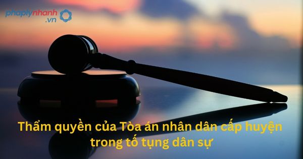 Thẩm quyền của Tòa án nhân dân cấp huyện - Tư vấn, hỗ trợ pháp lý nhanh