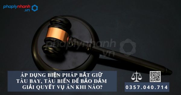Áp dụng biện pháp bắt giữ tàu bay, tàu biển để bảo đảm giải quyết vụ án khi nào? 3 Áp dụng biện pháp bắt giữ tàu bay, tàu biển để bảo đảm giải quyết vụ án - Tư vấn, hỗ trợ pháp lý nhanh