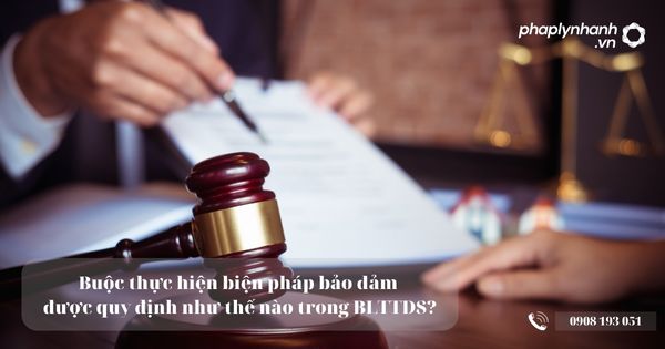 Buộc thực hiện biện pháp bảo đảm được quy định như thế nào trong BLTTDS? 21 Buộc thực hiện biện pháp bảo đảm - Tư vấn, hỗ trợ pháp lý nhanh