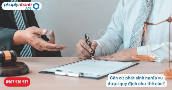 Căn cứ phát sinh nghĩa vụ theo quy định của pháp luật? 11 Căn cứ phát sinh nghĩa vụ được quy định như thế nào-Hỗ trợ, tư vấn pháp lý nhanh