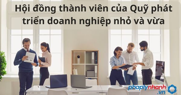 Hội đồng thành viên của Quỹ phát triển doanh nghiệp nhỏ và vừa 1 Hội đồng thành viên của Quỹ phát triển doanh nghiệp nhỏ và vừa - tư vấn hỗ trợ pháp lý nhanh