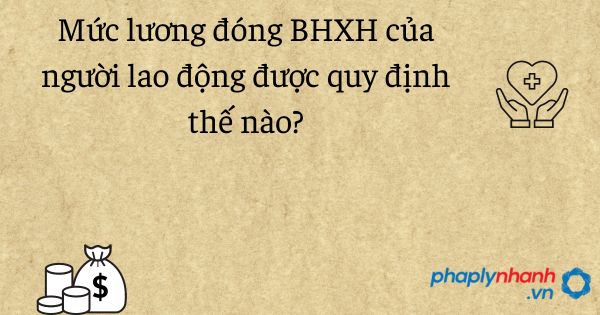 Mức lương đóng BHXH của người lao động được quy định thế nào? 1 Mức lương đóng BHXH của người lao động được quy định thế nào - tư vấn hỗ trợ pháp lý nhanh