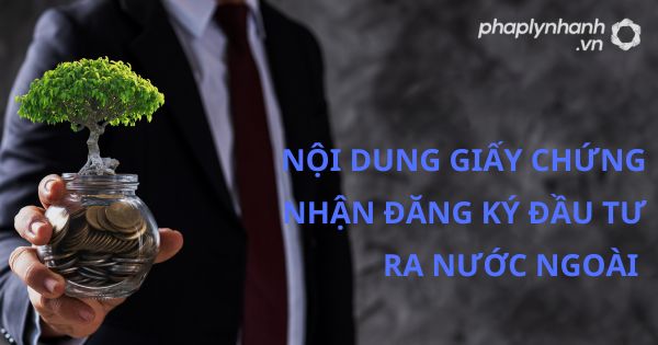 Nội dung Giấy chứng nhận đăng ký đầu tư ra nước ngoài bao gồm những gì theo luật đầu tư 2020? 36 NỘI DUNG GIẤY CHỨNG NHẬN ĐĂNG KÝ ĐẦU TƯ RA NƯỚC NGOÀI - HỖ TRỢ, TƯ VẤN PHÁP LÝ NHANH