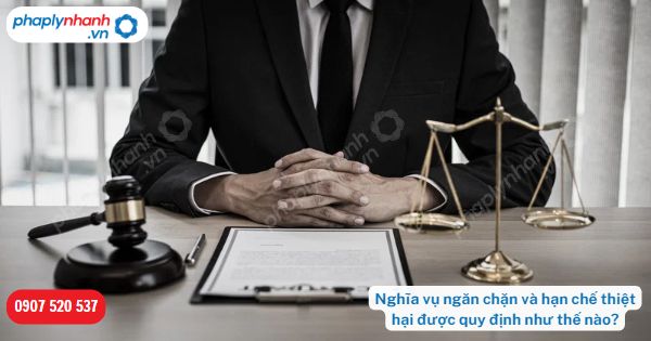 Nghĩa vụ ngăn chặn và hạn chế thiệt hại được quy định như thế nào? 1 Nghĩa vụ ngăn chặn và hạn chế thiệt hại được quy định như thế nào-Hỗ trợ, tư vấn pháp lý nhanh