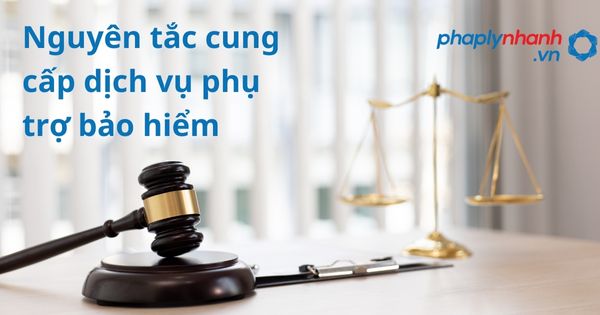 Các nguyên tắc cung cấp dịch vụ phụ trợ bảo hiểm theo luật kinh doanh bảo hiểm 2022? 1 Nguyên tắc cung cấp dịch vụ phụ trợ bảo hiểm - hỗ trợ, tư vấn pháp lý nhanh