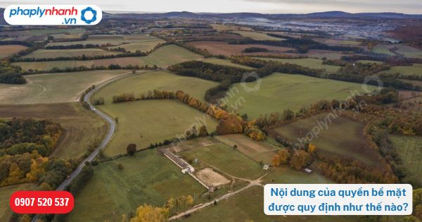 Nội dung của quyền bề mặt được quy định như thế nào-Hỗ trợ, tư vấn pháp lý nhanh