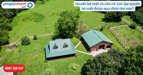 Quyền bề mặt và căn cứ xác lập quyền bề mặt được pháp luật quy định như thế nào? 1 Quyền bề mặt và căn cứ xác lập quyền bề mặt được quy định thế nào-Hỗ trợ, tư vấn pháp lý nhanh