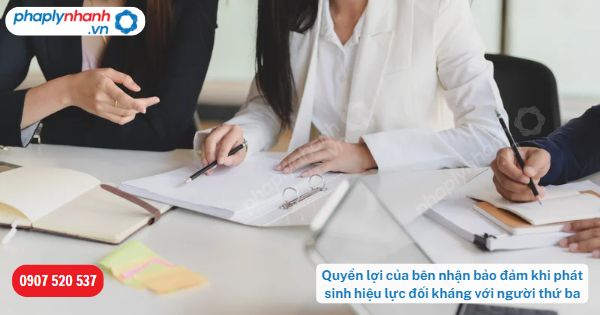 Quyền lợi của bên nhận bảo đảm khi phát sinh hiệu lực đối kháng với người thứ ba 1 Quyền lợi của bên nhận bảo đảm khi phát sinh hiệu lực đối kháng với người thứ ba-Hỗ trợ, tư vấn pháp lý nhanh