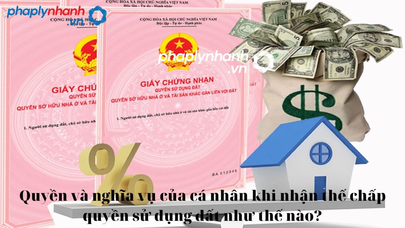 Quyền và nghĩa vụ của cá nhân khi nhận thế chấp quyền sử dụng đất như thế nào? 1 Quyền và nghĩa vụ của cá nhân khi nhận thế chấp-tư vấn, hỗ trợ pháp lý nhanh