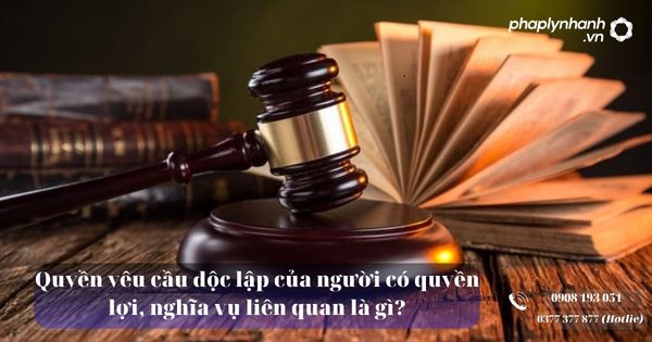 Quyền yêu cầu độc lập của người có quyền lợi, nghĩa vụ liên quan là gì? 3 Quyền yêu cầu độc lập - Tư vấn, hỗ trợ pháp lý nhanh