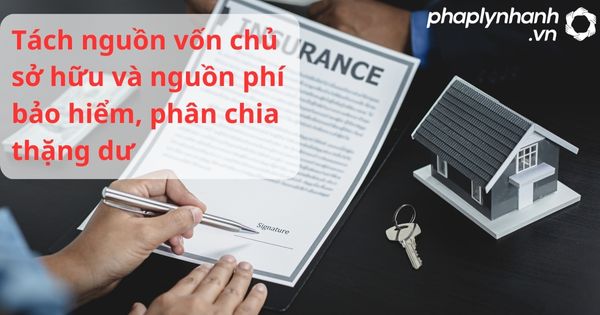 Tách nguồn vốn chủ sở hữu và nguồn phí bảo hiểm, phân chia thặng dư theo luật kinh doanh bảo hiểm 2022? 1 Tách nguồn vốn chủ sở hữu và nguồn phí bảo hiểm, phân chia thặng dư - hỗ trợ, tư vấn pháp lý nhanh