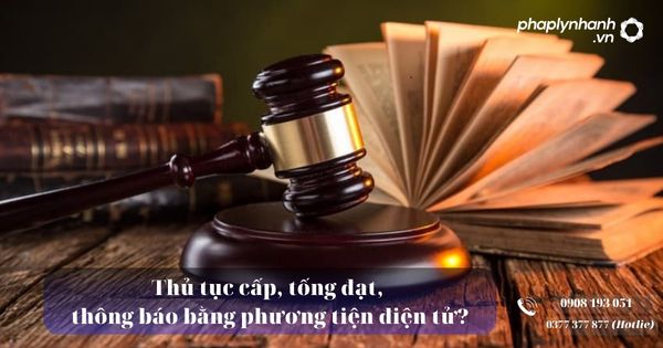 Thủ tục cấp, tống đạt, thông báo bằng phương tiện điện tử? 13 Thủ tục cấp, tống đạt, thông báo bằng phương tiện điện tử - Tư vấn, hỗ trợ pháp lý nhanh