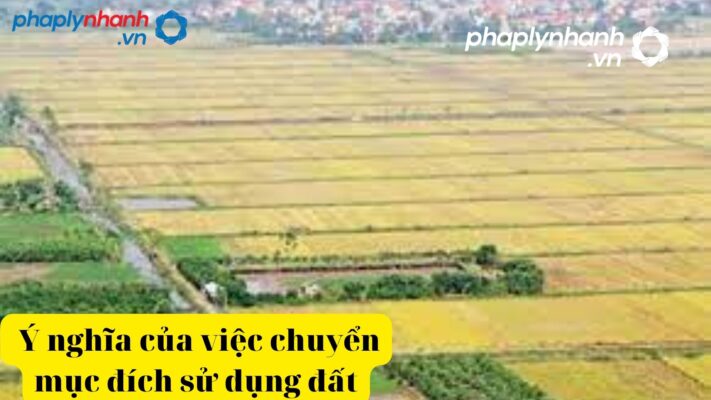Ý nghĩa của chuyển mục đích sử dụng đất là gì? 1 chuyển mục đích sử dụng đất-tư vấn hỗ trợ pháp lý nhanh