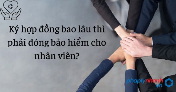 Ký hợp đồng bao lâu thì phải đóng bảo hiểm cho nhân viên? 1 đóng bảo hiểm cho nhân viên - tư vấn hỗ trợ pháp lý nhanh