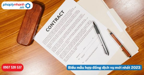 Biểu mẫu hợp đồng dịch vụ mới nhất 2023 1 Biểu mẫu hợp đồng dịch vụ mới nhất 2023
