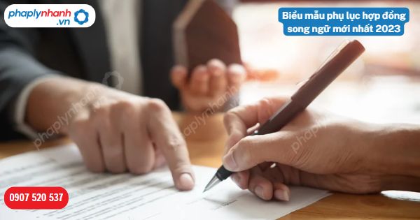 Biểu mẫu phụ lục hợp đồng song ngữ mới nhất 2023 1 Biểu mẫu phụ lục hợp đồng song ngữ mới nhất 2023-Hỗ trợ, tư vấn pháp lý nhanh