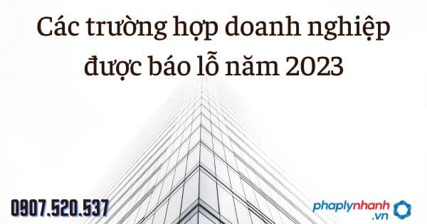 Các trường hợp doanh nghiệp được báo lỗ năm 2023 3 Các trường hợp doanh nghiệp được báo lỗ năm 2023 - tư vấn hỗ trợ pháp lý nhanh