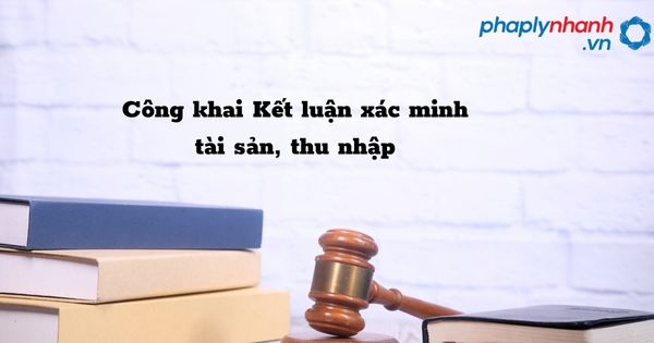 Công khai Kết luận xác minh tài sản, thu nhập trong phòng chống tham nhũng? 1 Công khai Kết luận xác minh tài sản, thu nhập - hỗ trợ, tư vấn pháp lý nhanh