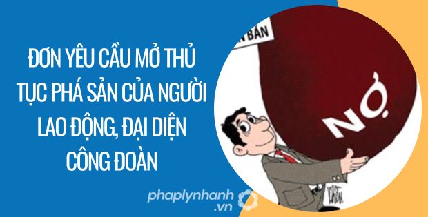 ĐƠN YÊU CẦU MỞ THỦ TỤC PHÁ SẢN CỦA NGƯỜI LAO ĐỘNG, ĐẠI DIỆN CÔNG ĐOÀN 1 ĐƠN YÊU CẦU MỞ THỦ TỤC PHÁ SẢN CỦA NGƯỜI LAO ĐỘNG, ĐẠI DIỆN CÔNG ĐOÀN