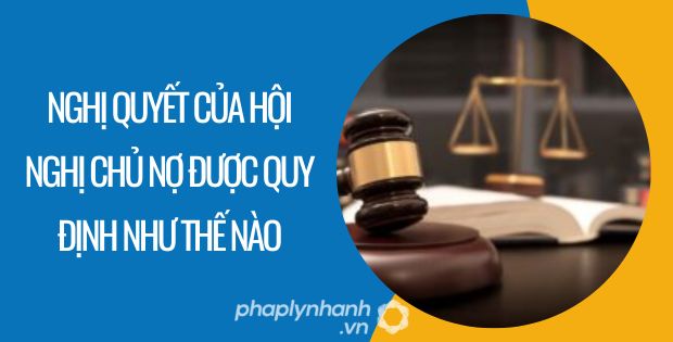 NGHỊ QUYẾT CỦA HỘI NGHỊ CHỦ NỢ ĐƯỢC QUY ĐỊNH NHƯ THẾ NÀO? 1 NGHỊ QUYẾT CỦA HỘI NGHỊ CHỦ NỢ ĐƯỢC QUY ĐỊNH NHƯ THẾ NÀO