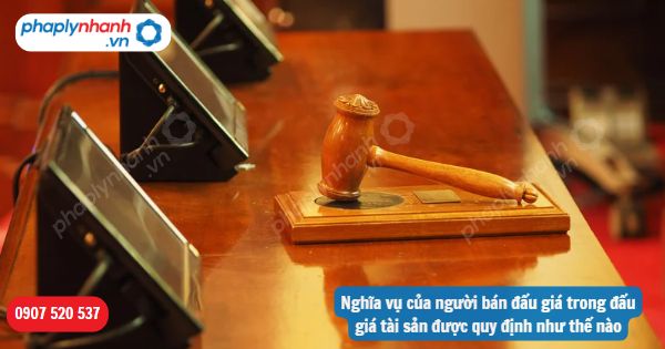 Nghĩa vụ của người bán đấu giá trong đấu giá tài sản được quy định như thế nào-Hỗ trợ, tư vấn pháp lý nhanh