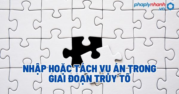 Nhập hoặc tách vụ án trong giai đoạn truy tố? 1 Nhập hoặc tách vụ án trong giai đoạn truy tố - Tư vấn, hỗ trợ pháp lý nhanh