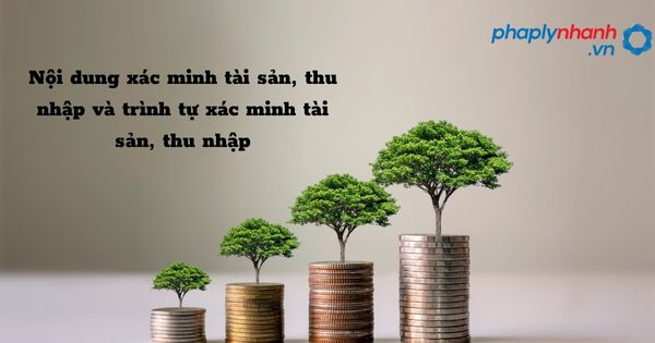 Nội dung xác minh tài sản, thu nhập và trình tự xác minh tài sản, thu nhập trong phòng chống tham nhũng năm 2023? 1 Nội dung xác minh tài sản, thu nhập và trình tự xác minh tài sản, thu nhập - hỗ trợ, tư vấn pháp lý nhanh