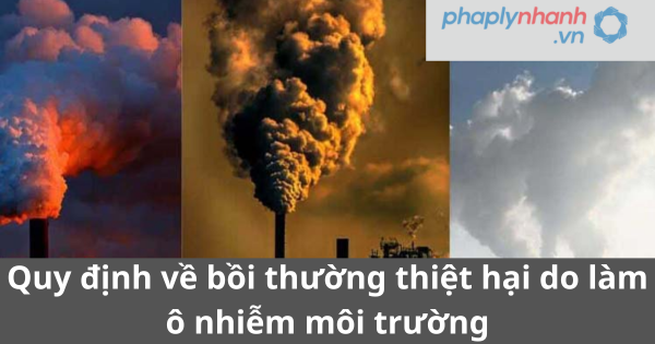 Quy định về bồi thường thiệt hại do làm ô nhiễm môi trường 1 Quy định về bồi thường thiệt hại do làm ô nhiễm môi trường
