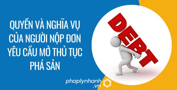 NGƯỜI NỘP ĐƠN YÊU CẦU MỞ THỦ TỤC PHÁ SẢN CÓ QUYỀN VÀ NGHĨA VỤ GÌ? 5 người nộp đơn yêu cầu mở thủ tục phá sản có quyền và nghĩa vụ gì