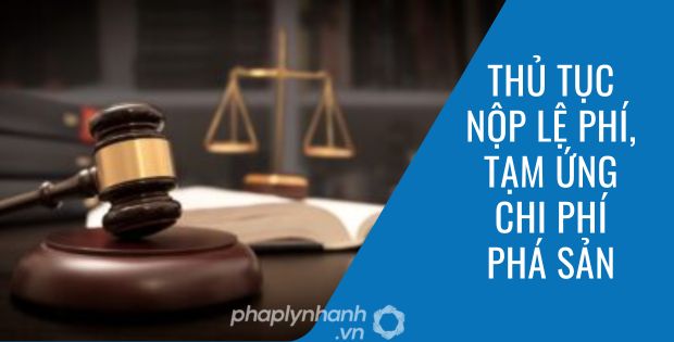 THỦ TỤC NỘP LỆ PHÍ, TẠM ỨNG CHI PHÍ PHÁ SẢN