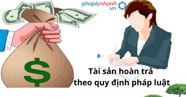 Tài sản hoàn trả theo quy định pháp luật 1 Tài sản hoàn trả theo quy định pháp luật