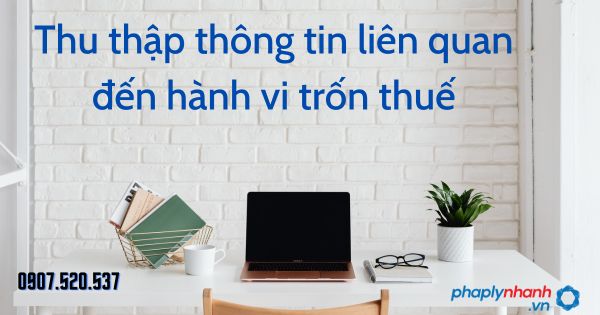 Thu thập thông tin liên quan đến hành vi trốn thuế theo Luật quản lý thuế 2019 1 Thu thập thông tin liên quan đến hành vi trốn thuế - tư vấn hỗ trợ pháp lý nhanh