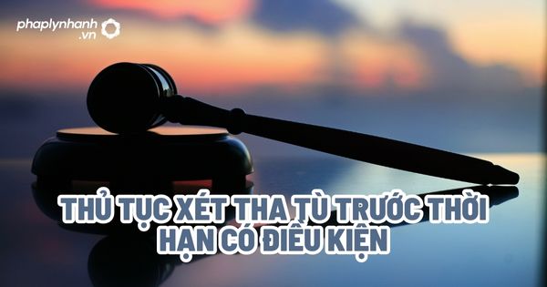 Thủ tục xét tha tù trước thời hạn có điều kiện? 1 Thủ tục xét tha tù trước thời hạn có điều kiện - Tư vấn, hỗ trợ pháp lý nhanh