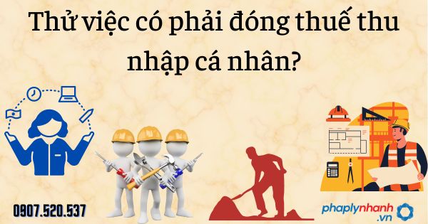 Thử việc có phải đóng thuế thu nhập cá nhân - tư vấn hỗ trợ pháp lý nhanh