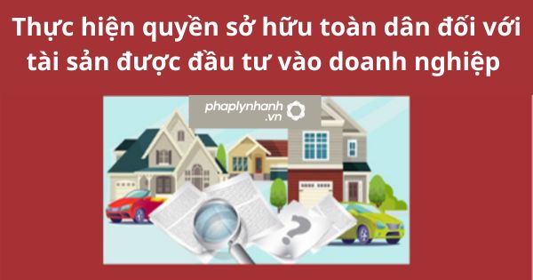 Thực hiện quyền sở hữu toàn dân đối với tài sản được đầu tư vào doanh nghiệp được quy định như thế nào? 1 Thực hiện quyền sở hữu toàn dân đối với tài sản được đầu tư vào doanh nghiệp được quy định như thế nào?