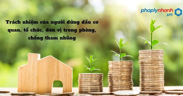 Trách nhiệm của người đứng đầu cơ quan, tổ chức, đơn vị trong phòng, chống tham nhũng được quy định như thế nào? 1 Trách nhiệm của người đứng đầu cơ quan, tổ chức, đơn vị trong phòng, chống tham nhũng - hỗ trợ, tư vấn pháp lý nhanh