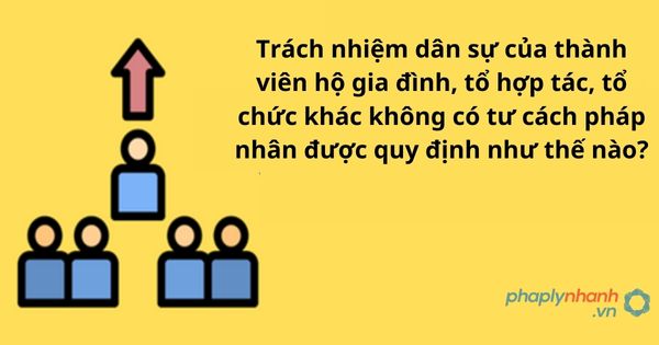 Trách nhiệm dân sự của thành viên hộ gia đình, tổ hợp tác, tổ chức khác không có tư cách pháp nhân được quy định như thế nào? 1 Trách nhiệm dân sự của thành viên hộ gia đình, tổ hợp tác, tổ chức khác không có tư cách pháp nhân được quy định như thế nào?