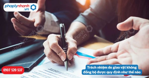 Trách nhiệm do giao vật không đồng bộ được quy định như thế nào? 1 Trách nhiệm do giao vật không đồng bộ được quy định như thế nào-Hỗ trợ, tư vấn pháp lý nhanh