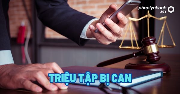 Triệu tập bị can? 7 Triệu tập bị can - Tư vấn, hỗ trợ pháp lý nhanh