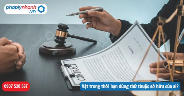 Vật trong thời hạn dùng thử thuộc sở hữu của ai? 1 Vật trong thời hạn dùng thử thuộc sở hữu của ai-Hỗ trợ, tư vấn pháp lý nhanh