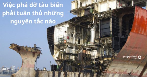 Nguyên tắc phá dỡ tàu biển theo quy định của pháp luật 1 Nguyên tắc phá dỡ tàu biển theo quy định của pháp luật