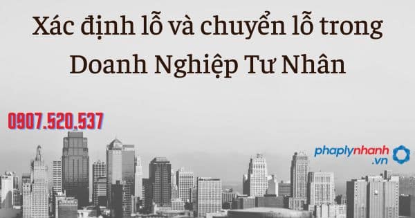 Xác định lỗ và chuyển lỗ trong Doanh Nghiệp Tư Nhân 1 Xác định lỗ và chuyển lỗ trong Doanh Nghiệp Tư Nhân - tư vấn hỗ trợ pháp lý nhanh
