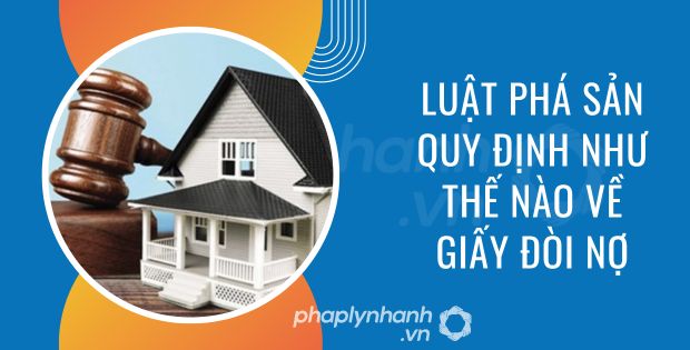 GIẤY ĐÒI NỢ ĐƯỢC QUY ĐỊNH NHƯ THẾ NÀO 1 luật phá sản quy định như thế nào về giấy đòi nợ