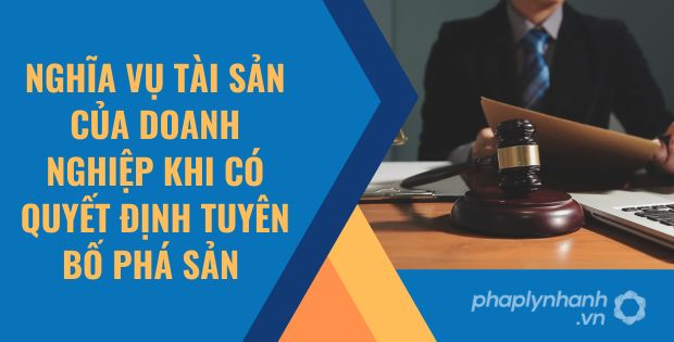 NGHĨA VỤ TÀI SẢN CỦA DOANH NGHIỆP KHI CÓ QUYẾT ĐỊNH TUYÊN BỐ PHÁ SẢN 1 nghĩa vụ tài sản của doanh nghiệp khi có quyết định tuyên bố phá sản