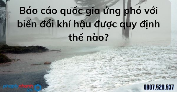 Báo cáo quốc gia ứng phó với biến đổi khí hậu được quy định thế nào? 1 Báo cáo quốc gia ứng phó với biến đổi khí hậu được quy định thế nào - tư vấn hỗ trợ pháp lý nhanh