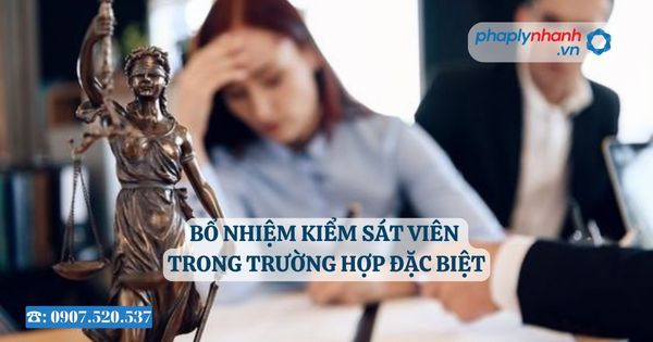 Bổ nhiệm Kiểm sát viên trong trường hợp đặc biệt 4 Bổ nhiệm Kiểm sát viên trong trường hợp đặc biệt