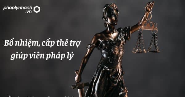 Bổ nhiệm, cấp thẻ trợ giúp viên pháp lý như thế nào? 12 Bổ nhiệm, cấp thẻ trợ giúp viên pháp lý - hỗ trợ, tư vấn pháp lý nhanh
