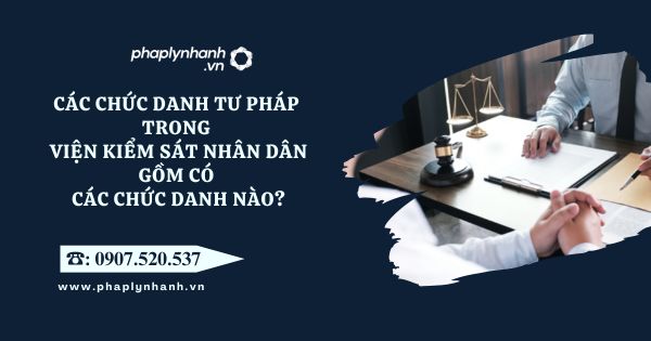 Các chức danh tư pháp trong Viện kiểm sát nhân dân gồm có các chức danh nào? 18 Các chức danh tư pháp trong Viện kiểm sát nhân dân gồm có các chức danh nào?
